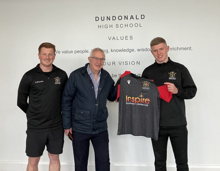 Inspire Sponsors Dundonald High School's New Cup Final Kit