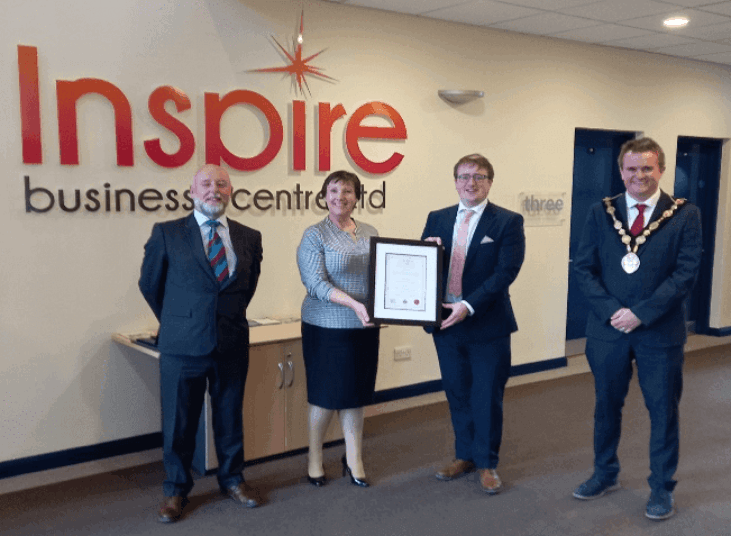 Inspire Business Centre Receives Award from Lisburn and Castlereagh City Council