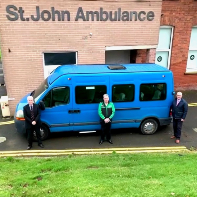 Inspire makes minibus donation to St Johns Ambulance