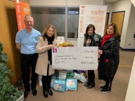 Inspire Business Centre & Richardson Hewitt Financial Planning donate to Dundonald Foodbank